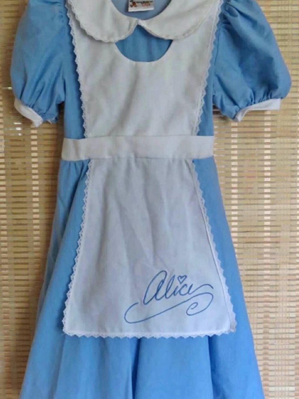 Alice in Wonderland Blue Costume Dress with White Apron